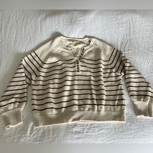 Sezane Ecru/Camel Leontine Jumper